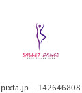 ballet logo vector illustration icon 142646808