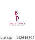 ballet logo vector illustration icon 142646809