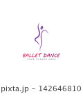 ballet logo vector illustration icon 142646810