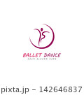 ballet logo vector illustration icon 142646837