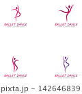 ballet logo vector illustration icon 142646839