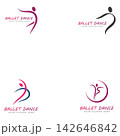 ballet logo vector illustration icon 142646842