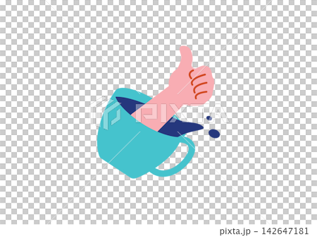 コーヒータイムのイラスト 142647181