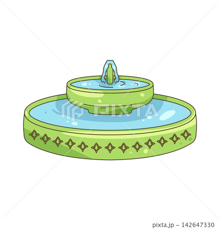 Illustration of mosque fountain Illustration of mosque fountain 142647330