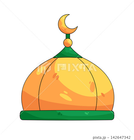 Illustration of mosque dome Illustration of mosque dome 142647342