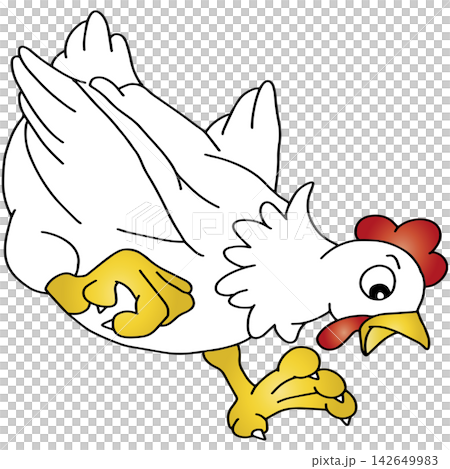 Hand-drawn animal illustration ☆ Chicken 142649983
