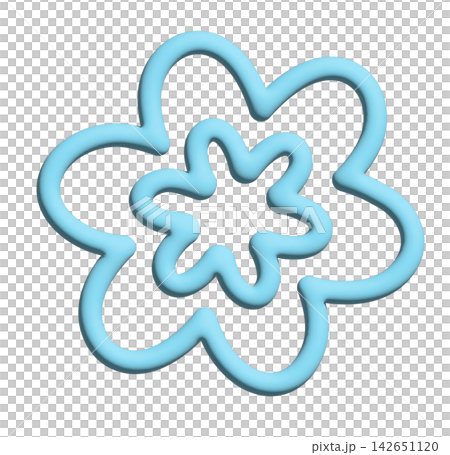 3D pastel blue flower outline for embossed plants, tree, floral print, nature, garden, spring time, summer vibes, blossom, blooming, outdoors, home, house, yard, picnic, shirt print, pin, brooch 3D pastel blue flower outline for embossed plants, tree, floral print, nature, garden, spring time, summer vibes, blossom, blooming, outdoors, home, house, yard, picnic, shirt print, pin, brooch 142651120