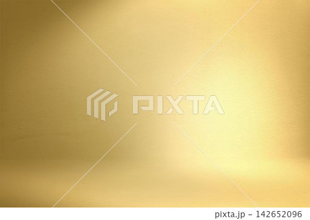 Empty golden studio background with gradient light and vignette. Empty golden studio background with gradient light and vignette. 142652096
