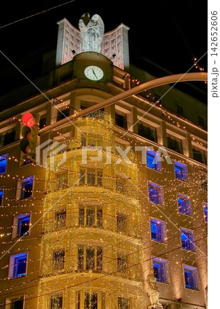 Millions of LED lights shining in the famous Christmas celebration through the streets of Vigo Millions of LED lights shining in the famous Christmas celebration through the streets of Vigo 142652606