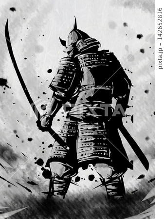 武士の背中 142652816