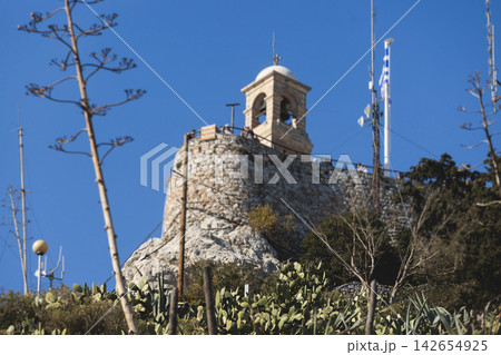 Mount Lycabettus, Athens, Greece, hiking and climbing to Lycabettos hill and Holy Church of Saint George of Lycabettus, Attica, Athens cityscape panorama view in sunny day, Lykavittos Greek landscape Mount Lycabettus, Athens, Greece, hiking and climbing to Lycabettos hill and Holy Church of Saint George of Lycabettus, Attica, Athens cityscape panorama view in sunny day, Lykavittos Greek landscape 142654925