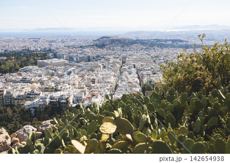Mount Lycabettus, Athens, Greece, hiking and climbing to Lycabettos hill and Holy Church of Saint George of Lycabettus, Attica, Athens cityscape panorama view in sunny day, Lykavittos Greek landscape Mount Lycabettus, Athens, Greece, hiking and climbing to Lycabettos hill and Holy Church of Saint George of Lycabettus, Attica, Athens cityscape panorama view in sunny day, Lykavittos Greek landscape 142654938