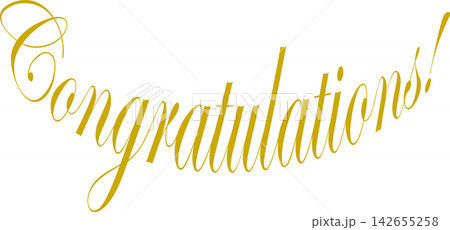 Congratulations! - 筆記体のCongratulations!おめでとうございます！ 142655258