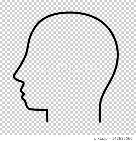 簡易個人資料圖示插圖(線條畫)001 簡易個人資料圖示插圖(線條畫)001 142655566