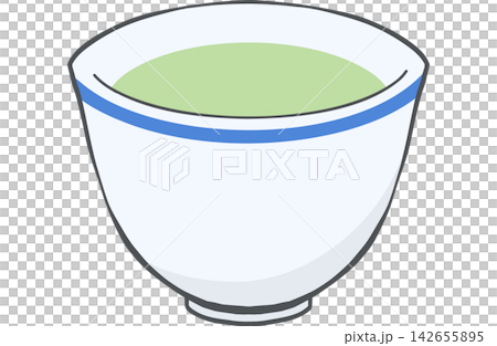 透明背景上的抹茶杯插圖 透明背景上的抹茶杯插圖 142655895
