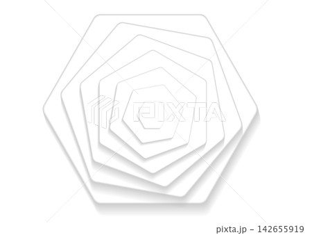 White paper twisted hexagons abstract futuristic tech pattern background White paper twisted hexagons abstract futuristic tech pattern background 142655919