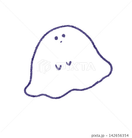 手描き風のかわいいお化け 手描き風のかわいいお化け 142656354