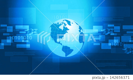 Abstract technology background with world Abstract technology background with world 142656371