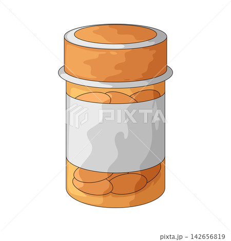 Illustration of Pill Bottle 142656819