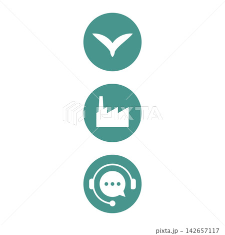 Agriculture Industrial and Service icons infographic Agriculture Industrial and Service icons infographic 142657117
