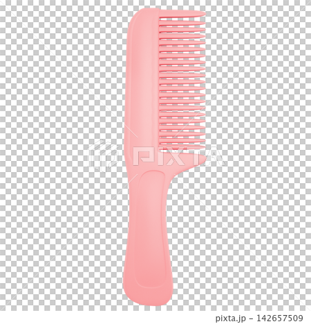 Hair comb, hairdressing salon elements concept, 3d Illustration Hair comb, hairdressing salon elements concept, 3d Illustration 142657509