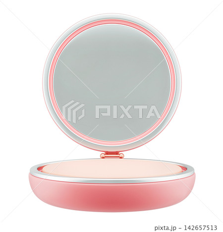 Compact Powder, Face powder, makeup beauty and cosmetic, 3d Illustration 142657513