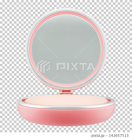 Compact Powder, Face powder, makeup beauty and cosmetic, 3d Illustration 142657513