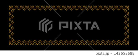 Frame label cover for gold golden border and antique vintage ornament. Simple rococo boarder for square elegant invitation and vector line rectangle. Frame luxury deco for gold element premium. Frame label cover for gold golden border and antique vintage ornament. Simple rococo boarder for square elegant invitation and vector line rectangle. Frame luxury deco for gold element premium. 142658689
