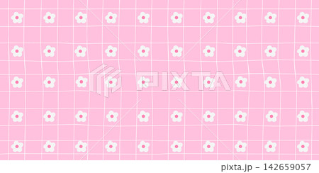 Daisy cute flower for girly gingham seamless and vector heart pattern. Kawaii blossom pretty for damask tiny romantic and baby pastel design. Dot vintage fabric for plaid simple core. Daisy cute flower for girly gingham seamless and vector heart pattern. Kawaii blossom pretty for damask tiny romantic and baby pastel design. Dot vintage fabric for plaid simple core. 142659057