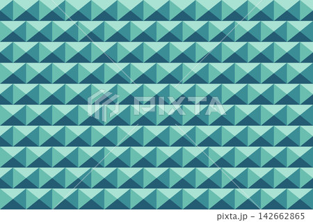 青緑の立体的な三角形パターン背景 青緑の立体的な三角形パターン背景 142662865