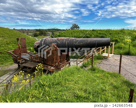 Old Cannon in Suomenlinna (Sveaborg), Helsinki, Finland. 142663548