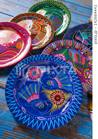 Mexican pottery Talavera style of Mexico 142664441