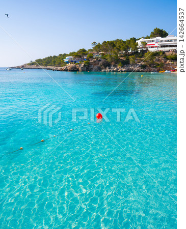 Ibiza Portinatx Arenal Gran beach in Balearics Ibiza Portinatx Arenal Gran beach in Balearics 142664537