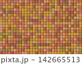 暖色の角丸モザイクタイル背景 142665513