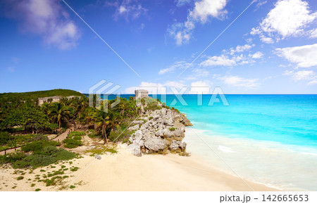Tulum Mayan city ruins in Riviera Maya 142665653