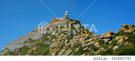 Islas Cies islands lighthouse Faro Cies in Vigo Islas Cies islands lighthouse Faro Cies in Vigo 142665791