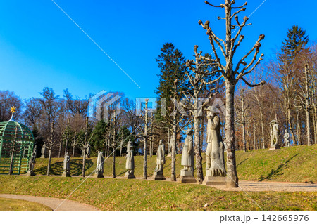 Valley of the Norsemen at the palace gardens of Fredensborg palace in Denmark Valley of the Norsemen at the palace gardens of Fredensborg palace in Denmark 142665976