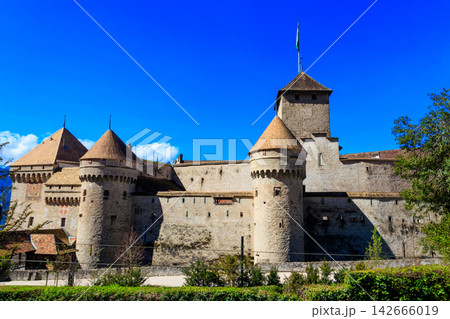 Chillon Castle near Montreux, Switzerland Chillon Castle near Montreux, Switzerland 142666019