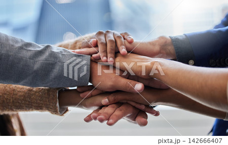 People, hands and huddle in office for teamwork, collaboration and partnership together. Sales agency, culture and group trust for success, achievement and celebration of company target or goal People, hands and huddle in office for teamwork, collaboration and partnership together. Sales agency, culture and group trust for success, achievement and celebration of company target or goal 142666407