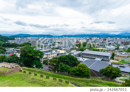 鳥取市 鳥取城阯から見渡す鳥取の市街地 鳥取市 鳥取城阯から見渡す鳥取の市街地 142667051