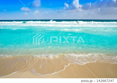 Caribbean turquoise beach clean waters 142667247