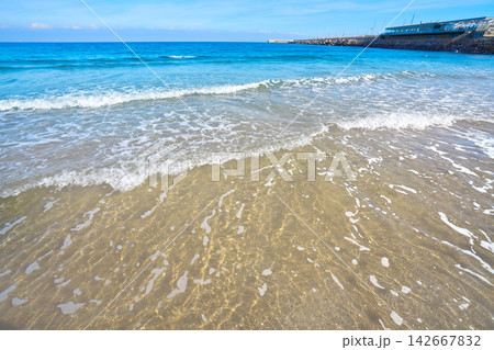 Valencia La Malvarrosa beach arenas Spain Valencia La Malvarrosa beach arenas Spain 142667832