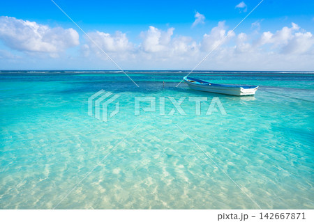 Caribbean tropical beach turquoise water 142667871