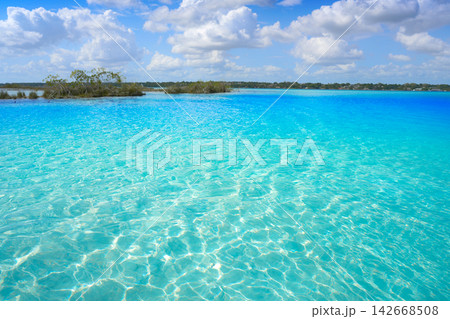 Laguna de Bacalar Lagoon in Mayan Mexico Laguna de Bacalar Lagoon in Mayan Mexico 142668508