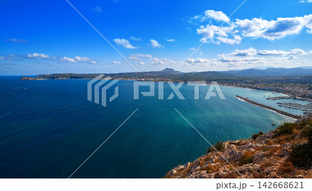 Javea also Xabia aerial view Alicante Spain Javea also Xabia aerial view Alicante Spain 142668621