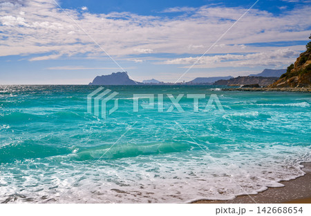 El Portet beach in Moraira of Spain El Portet beach in Moraira of Spain 142668654