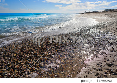 El Saler beach of Valencia at Mediterranean El Saler beach of Valencia at Mediterranean 142668981
