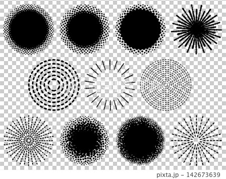 A set of circular frames featuring hand-drawn style dots, stitches, and lines. A set of circular frames featuring hand-drawn style dots, stitches, and lines. 142673639