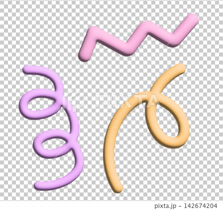3D line and abstract doodles for embossed decoration, logo, icon, social media post, poster, postcard, cute patch, 3d printing, pin, brooch, fashion, card, design, sign, symbol, business 3D line and abstract doodles for embossed decoration, logo, icon, social media post, poster, postcard, cute patch, 3d printing, pin, brooch, fashion, card, design, sign, symbol, business 142674204