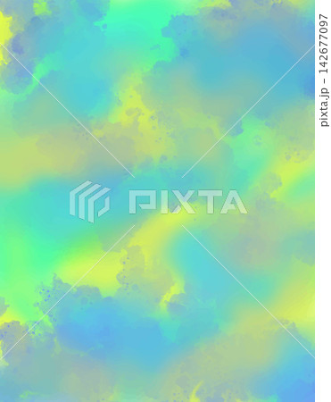 Abstract Blue Watercolor Splatter Vector Background on Lime Green and Yellow Gradient Abstract Blue Watercolor Splatter Vector Background on Lime Green and Yellow Gradient 142677097